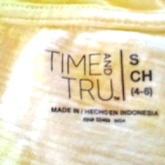 Time & Tru | Kids | Yellow Tye Dye Tank Top - Picture 6 of 13